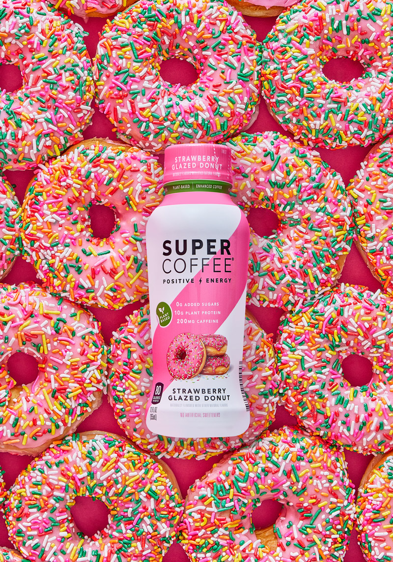 Super Coffee Strawberry Glazed Donut LTO